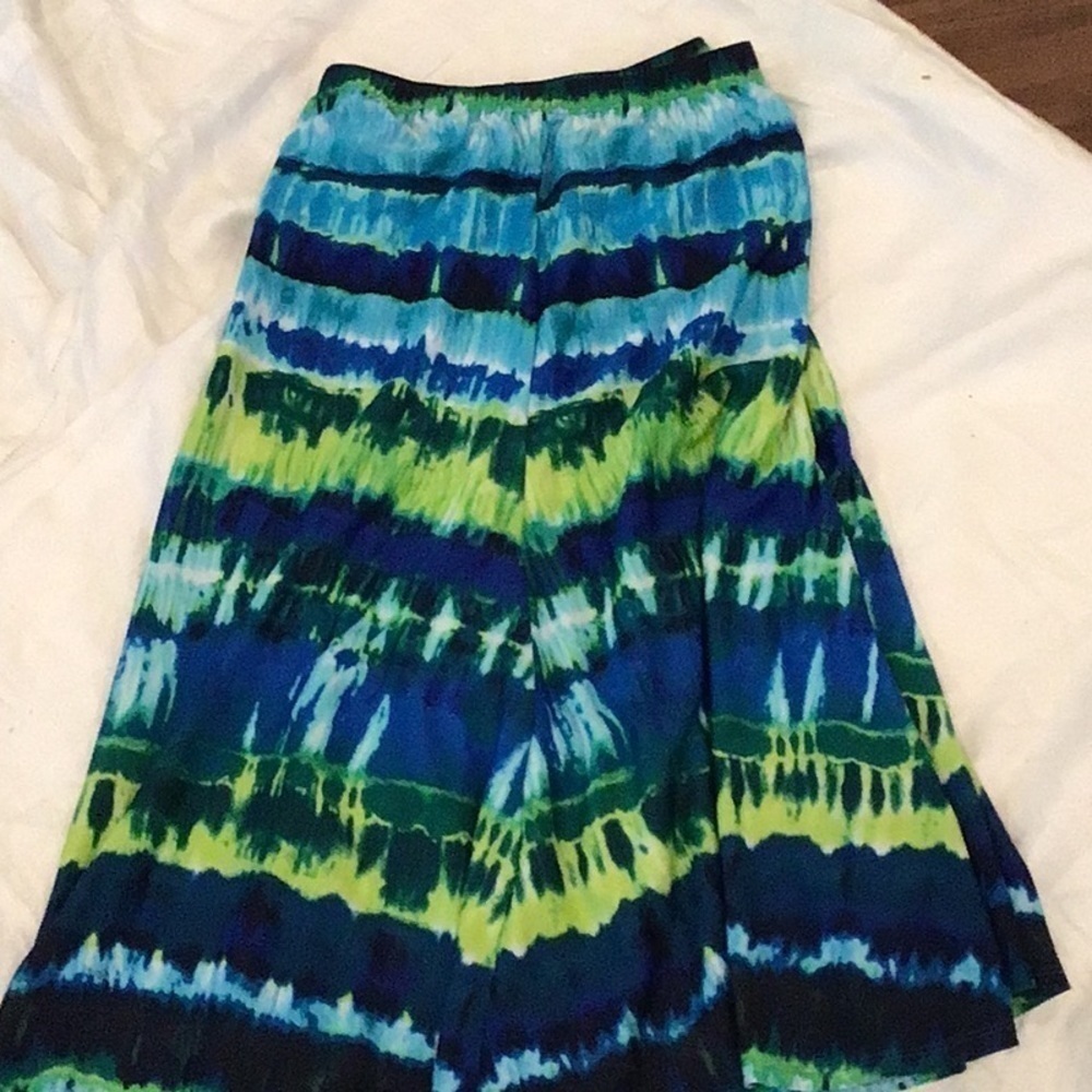 89TH & Madison Elastic Waist Multi Colored Skirt Size 3X